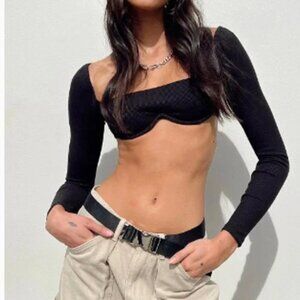 Princess Polly Becca Long Sleeve Crop Top 4